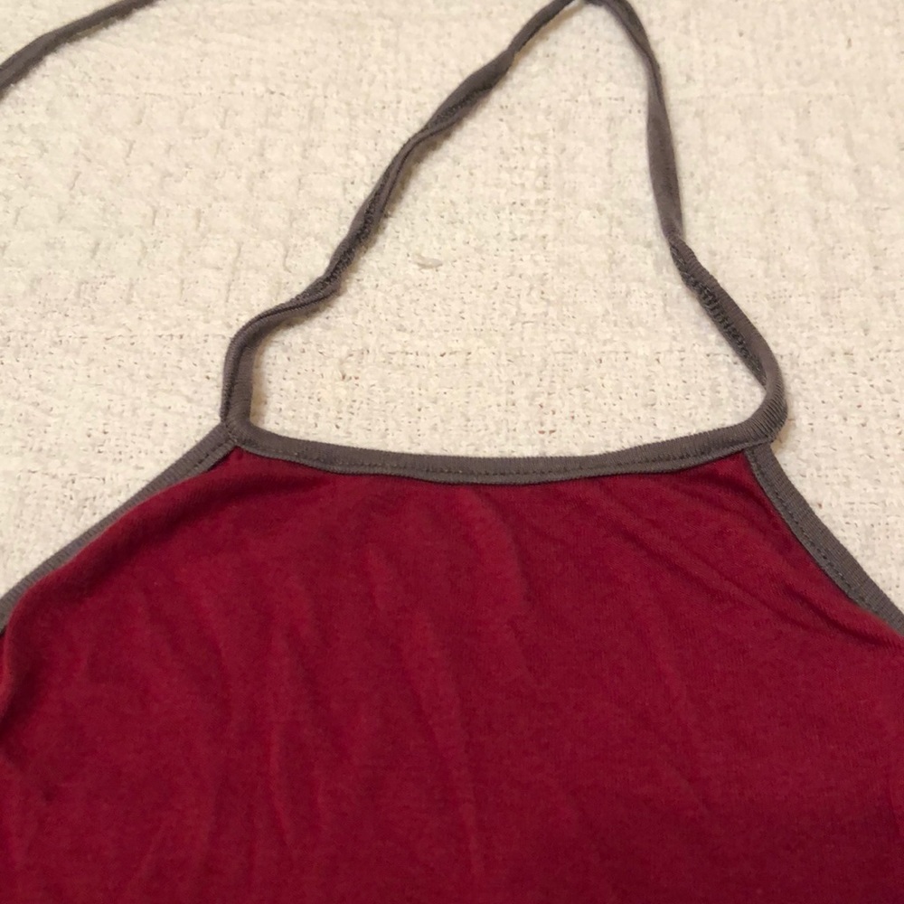 Maroon Halter Top - Picture 2 of 3